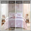 Ensemble d'édredon à motif floral à motif cachemire double / grand