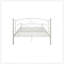 Structure de lit en métal robuste avec tête de lit et pied de lit pour grand lit, durable et facile à assembler-1210438035