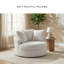 Fauteuil d'appoint pivotant surdimensionné Snodoodle