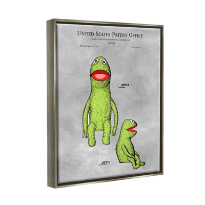 " Vintage Frog Puppet Diagram " by Karl Hronek