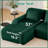 114" Flannel L-Shaped Modular Sectional With Ottoman-873230048