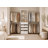 74" To 116" Width Adjustable Closet Organizer With 4 Drawers & 4 adjustable Rods-1630863119