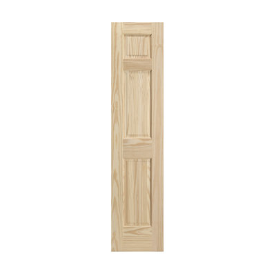 80'' Solid Wood Paneled Unfinished without Installation Hardware Kit Slab Door