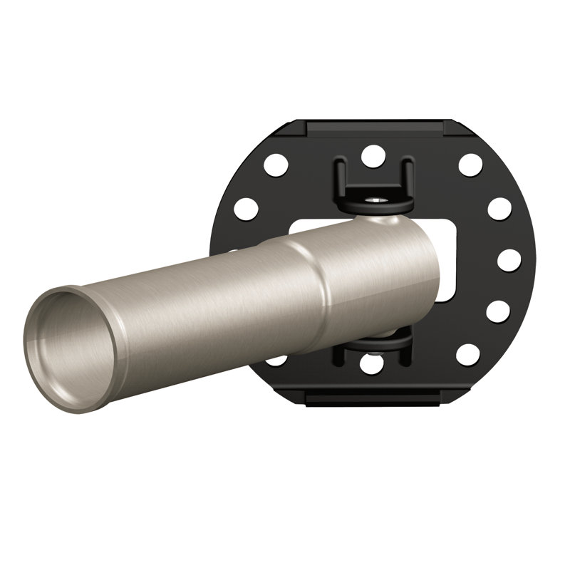 Tringle à rideau de douche simple à fixation fixe de 54 à 72 pouces Moen, Nickel brossé