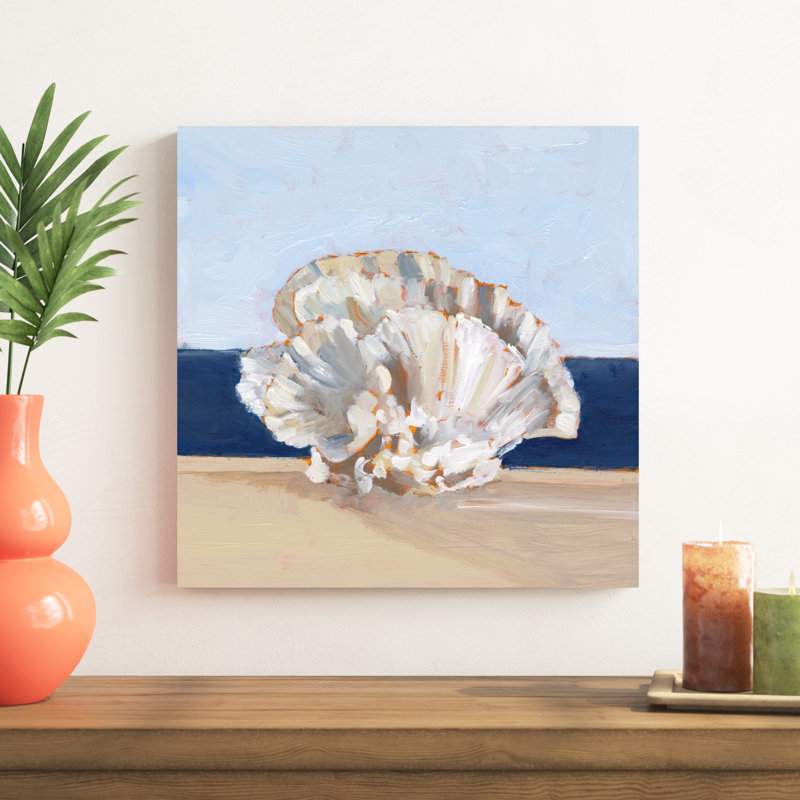 Corail au bord de l'eau III, H 20 po x l 20 po x P 1,25 po