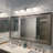 Cono 4-light Bathroom Dimmable Vanity Light 2 Tiers Clear Glass Shade-701573031