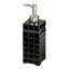Black Resin Liquid Soap Dispenser Pump Bottle for Bathroom and Kitchen