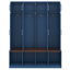 Arbre d'entrée de style campagnard, banc multifonctionnel, armoire à chaussures avec compartiments ouverts, 4 crochets de suspension et 8 portes-348665898