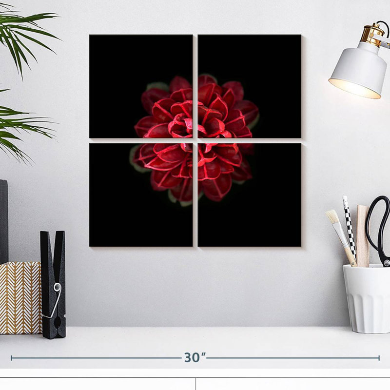 Harnek In Red, 18" H x 18" W