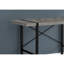 Bureau d'ordinateur, bureau personnel, ordinateur portable, L 48 po, travail, stratifié gris, contemporain, moderne