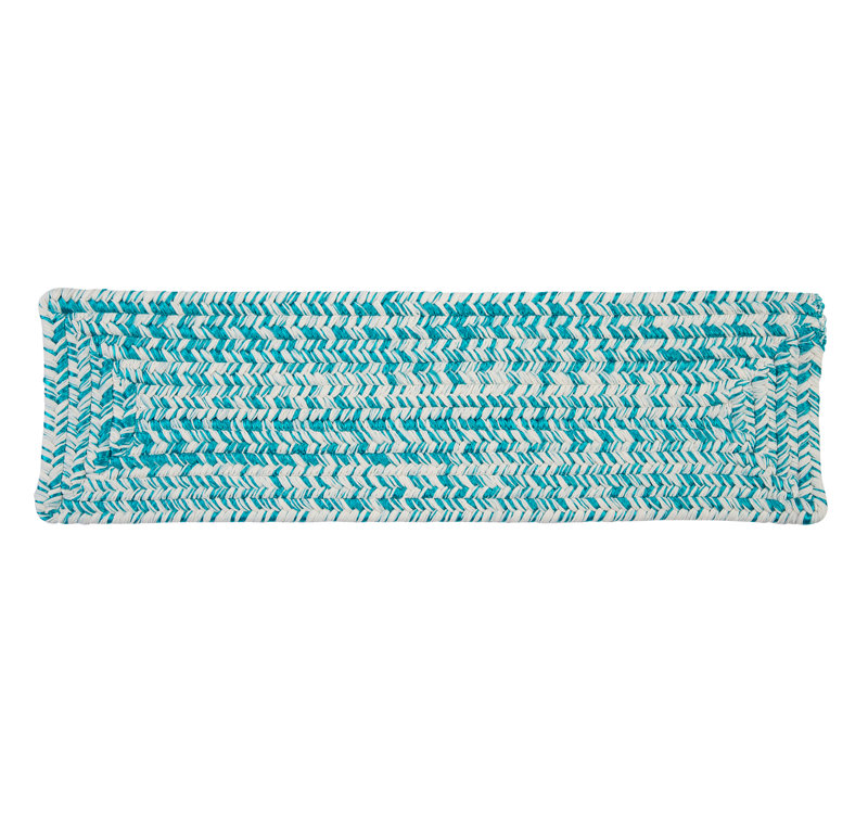 Ashiah 8" x 28" Rectangle Stair Tread, Aquatic