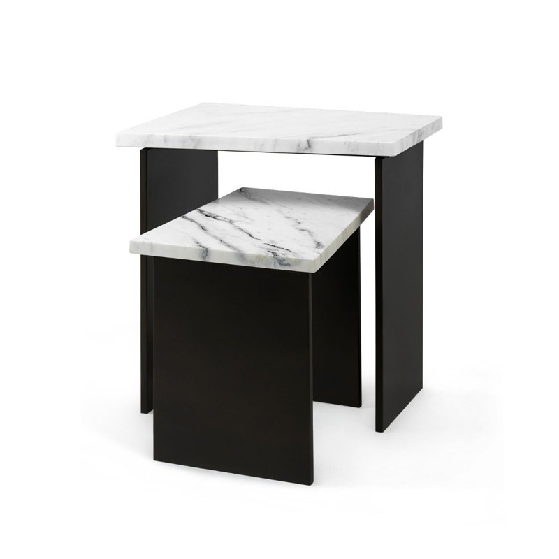 Lynnes Marble Nesting End Table