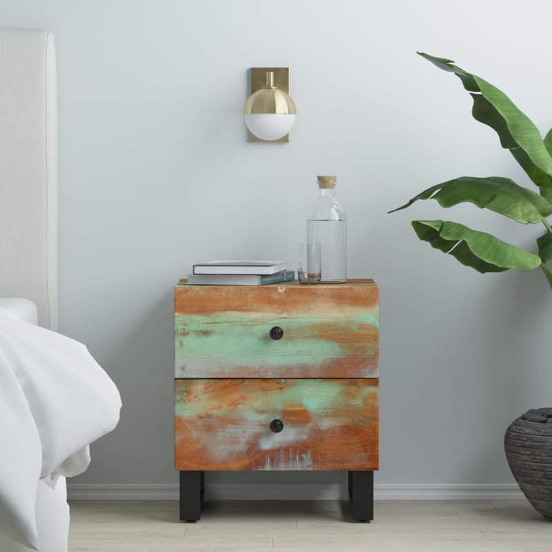 Luling 13'' W Nightstand, Wood Reclaimed