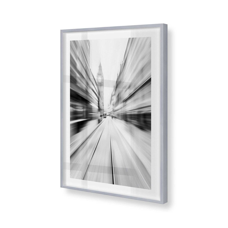 London Pulse, Cadre photo simple chrome poli, H 9,25 po x l 11,25 po