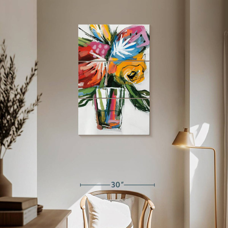 November Blooms V, 57" H x 36" W