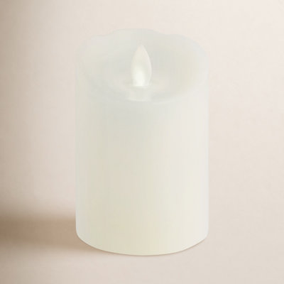 Realistic Flame LED Pillar Candle