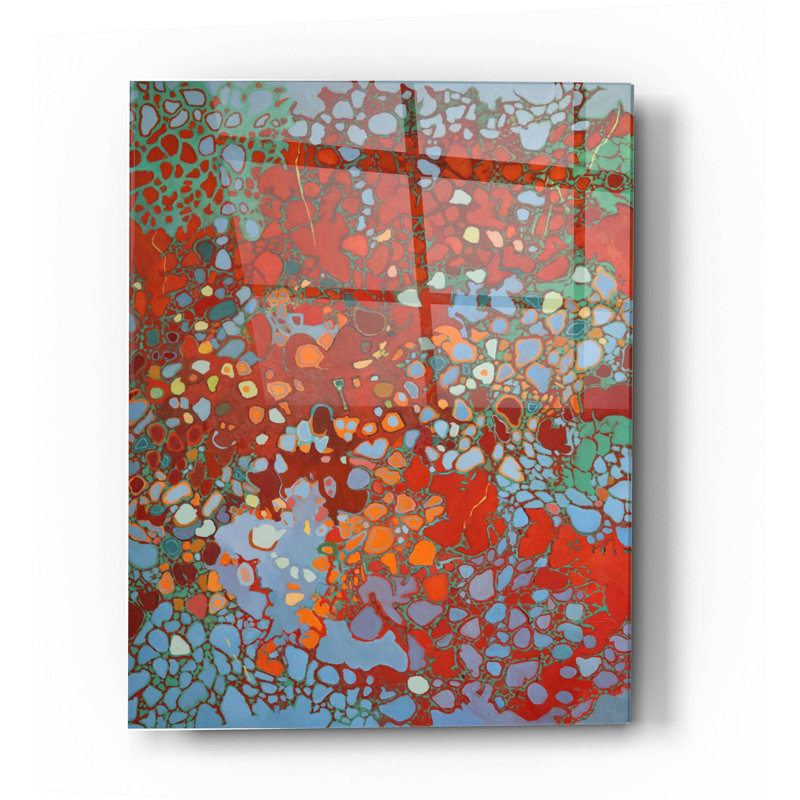 «Cellular Jazz» par Judith D'Agostino, art mural en verre acrylique, H 36 po x l 24 po x P 0,2 po