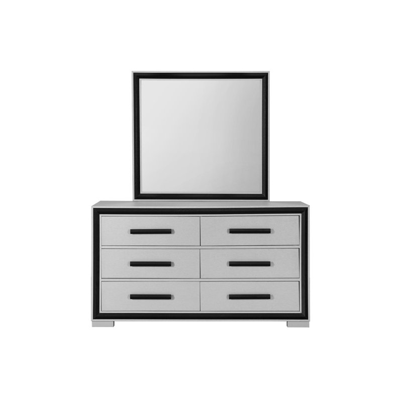 ADELAIDE DRESSER, Noir/gris