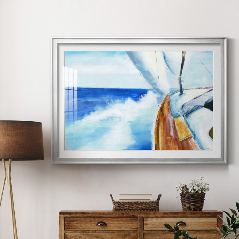 «Heeel On A Sunny Day», reproduction d'art sur papier, Encadrement argenté, H 30,5 po x l 42,5 po x P 1,5 po