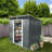 Outdoor Storage Shed, Steel Tool Shed With Metal Foundation Frame, Weatherproof, Uv-Resistant & Moisture-Proof Garden Shed