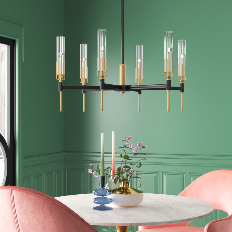 Kyla 6 - Light Dimmable Sputnik Chandelier