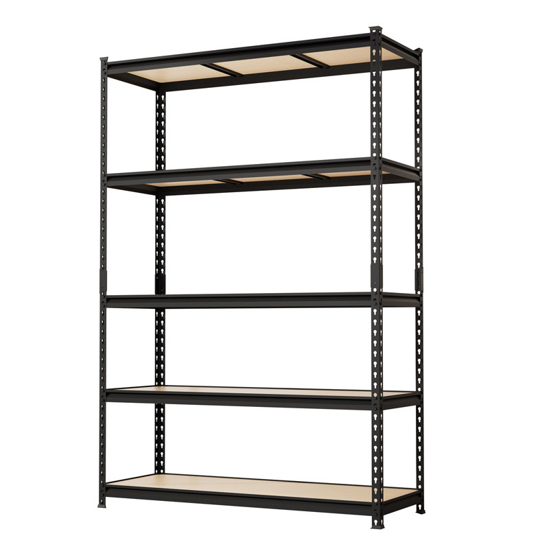 Heavy-Duty 5-Tier Adjustable Metal Garage Shelving Unit, Industrial Storage Rack for Garage/Basement, 48"L x 18"W x 72"H - Size: 122 x 45 x 183 cm