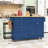 Nels 3-Piece Wooden Kitchen Island Set, Kitchen Island with Drop Leaf, Storage Cabinet and 2 Stools-2063413567