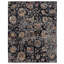 Hand Knotted Wool Floral Area Rug in Black-1085040312