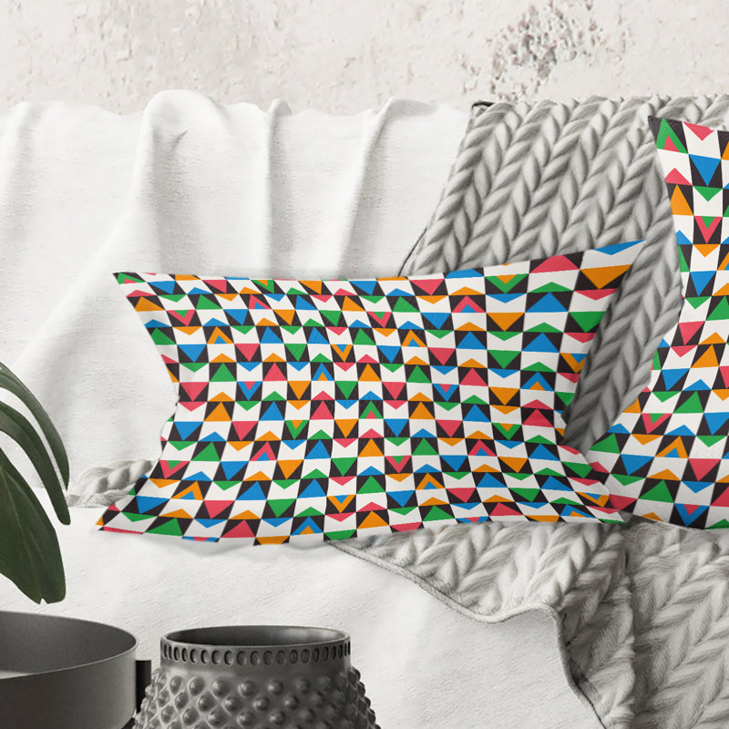 Coussin décoratif rétro Mid-Century