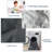 Waterproof Mattress Protector California King, Soft Mattress Cover With 18"Deep Pocket,Dark Gray-608898780