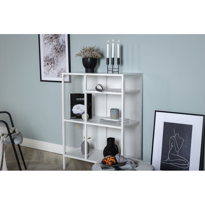 Dirit 110cm H x 80cm W Standard Bookcase, White