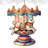 Carousel Bunny Wooden Ornament by G. Debrekht