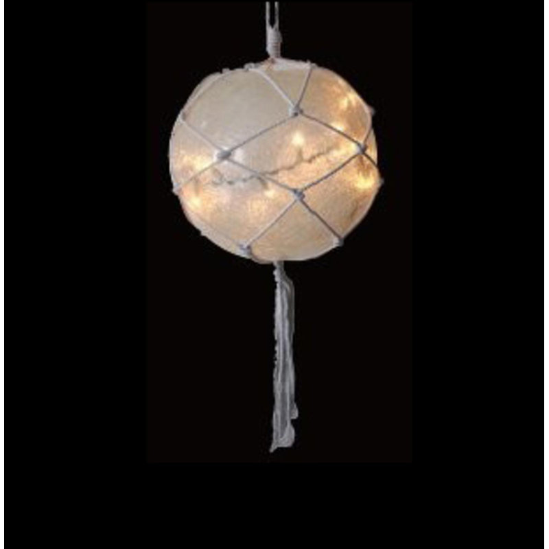Décoration de Noël pour l'extérieur, H 11,5 po x l 11,5 po x P 11,5 po, Blanc cassé