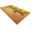 Tapis de porte en fibre de coco avec inscription « Grateful Script » - 45,7 x 76,2 cm (18 x 30 po) - Dos en caoutchouc