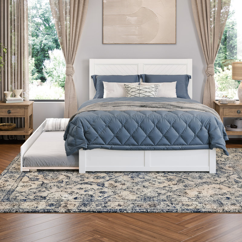 Lit en bois massif Bhawana, Double