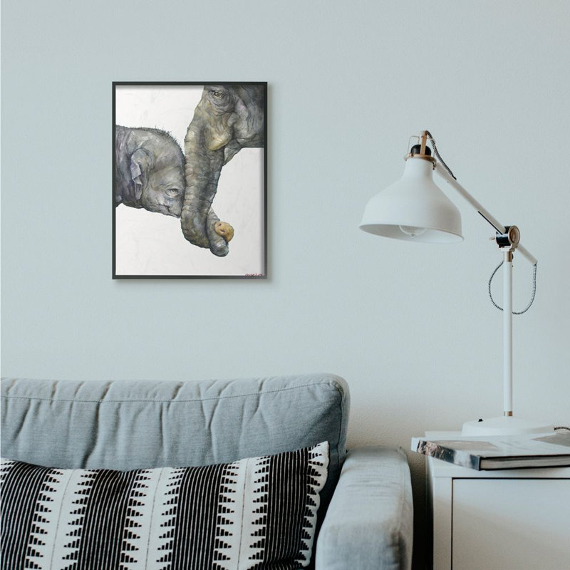 Décoration murale Drumheller, H 20 po x l 16 po x P 1,5 po, Giclée encadrée noir minuit