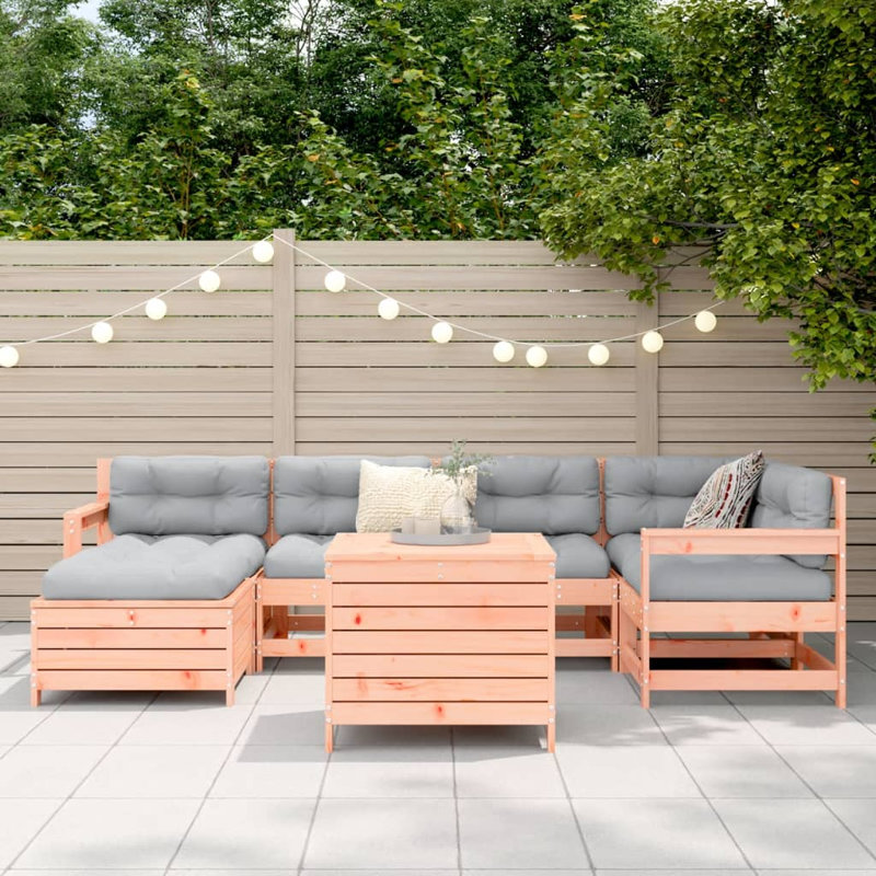 Wicker 6 - Person Garden Lounge Set