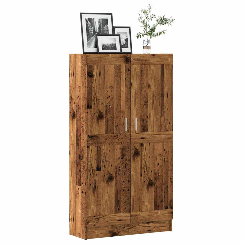 Adelardo 150cm H x 82.5cm W Standard Bookcase, Old Wood