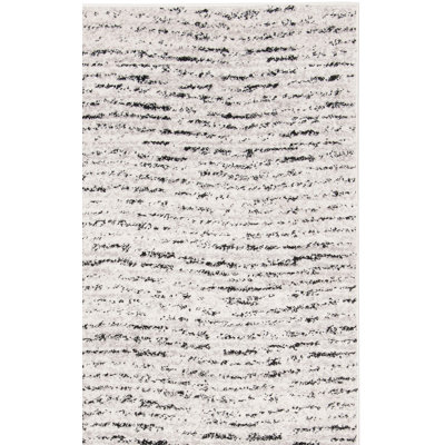 Riebe Abstract Ivory/Silver Area Rug