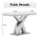 46.85" Console Tables For Entryway With Luxury Mirrored Double X-base