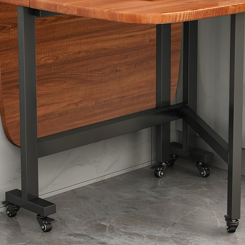 Table Drop Leaf Dining Table - 47" Wooden Foldable...