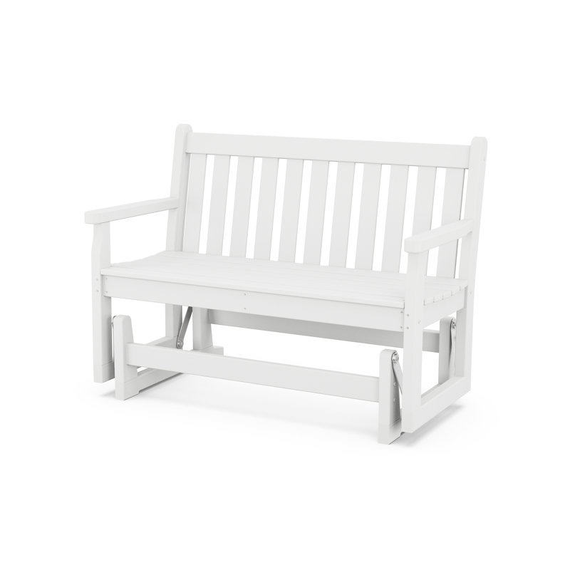 Fauteuil oscillant de 48 po POLYWOOD, Blanc