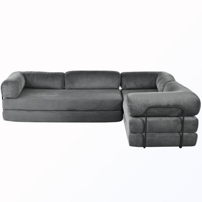 Convertible L-Shaped Modular Sofa