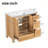 36-Inch Wood Bathroom Vanity with Solid Frame