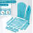 Embossed Wooden Outdoor Folding Adirondack Chair with Pre-Assembled BackRest & SeatBoard,Wood Patio Chair for Garden Backyard Porch Pool Deck Firepit with Wood Grain