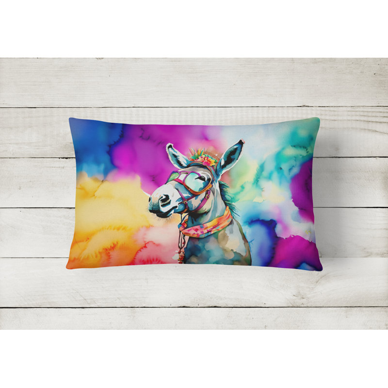 Hippie Animals Other/No Pattern Throw Pillow