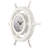 Captain's Wall Clock, Ivory, 15"