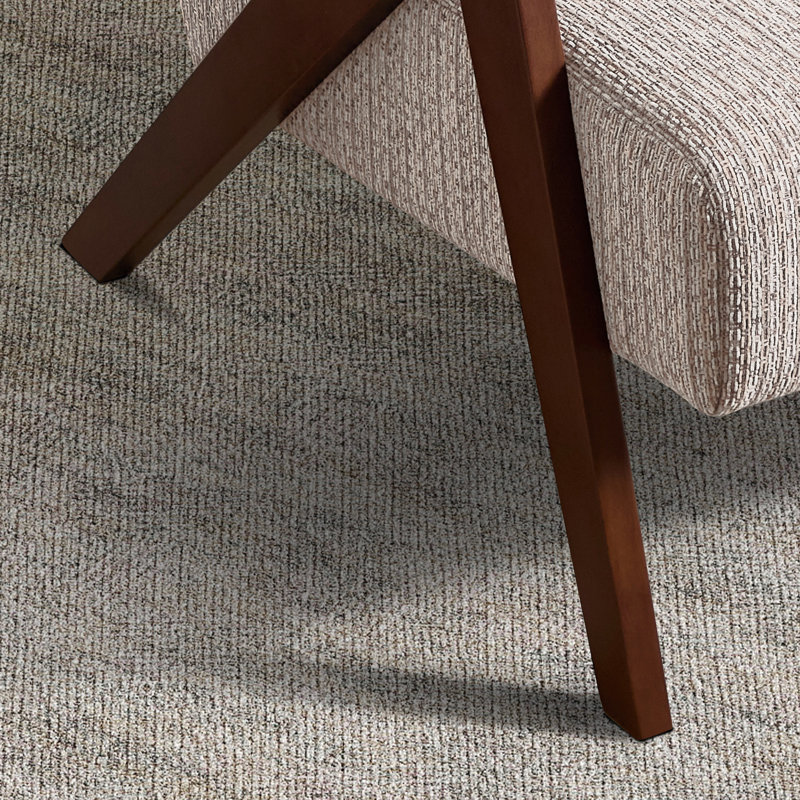 Chaise d'appoint moderne 30,5 po avec accoudoirs souples et pieds en bois massif (ensemble de 7), Beige