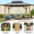 10 pi. L 12 pi. D Pavillon de jardin en bois massif