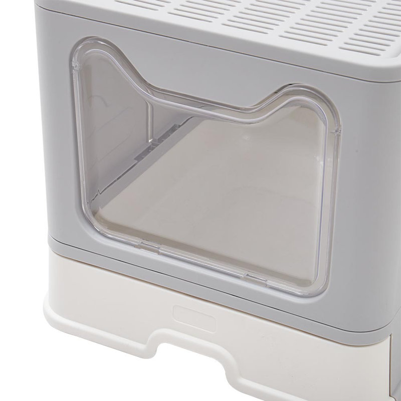 Noell Plastic Enclosed Litter Box with Scoop